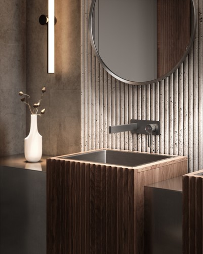 Metal w wersji premium. Gun metal w kolekcji armatury łazienkowej